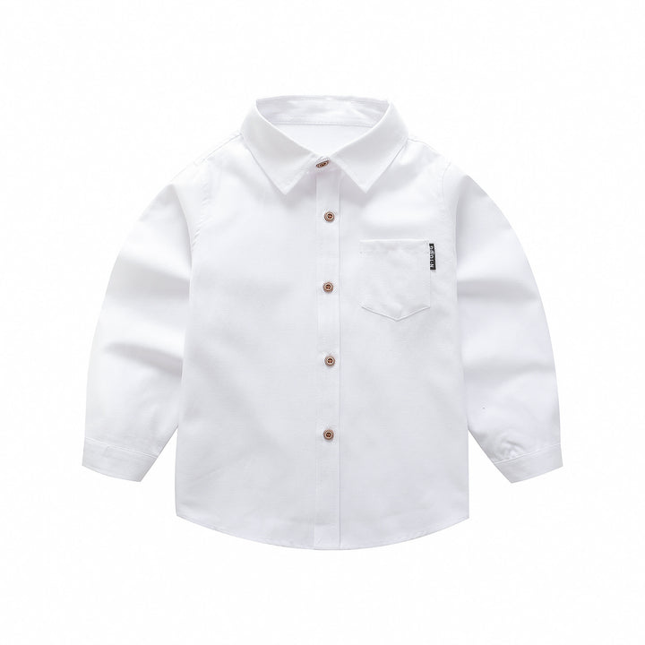 Unisex long-sleeve blouse with stylish chest appliqué Mune Fashion