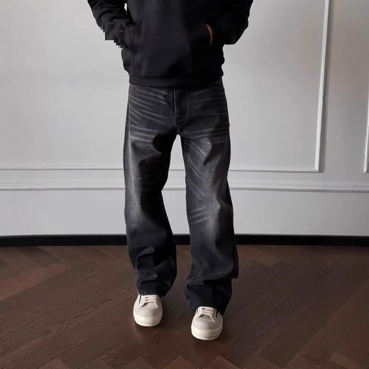 Men's Casual and Loose Denim Jeans Mune Fashion