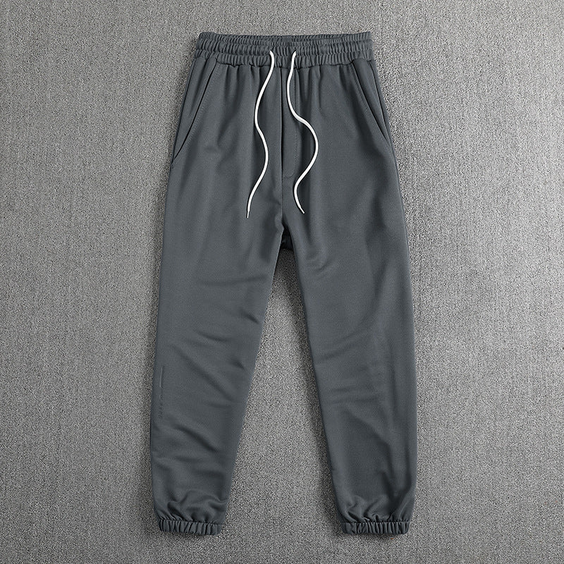 Men's Lightweight Breathable Tech Jogging Pants with Elastic Waistband, Drawstring & Ankle Cuffs Mune Fashion