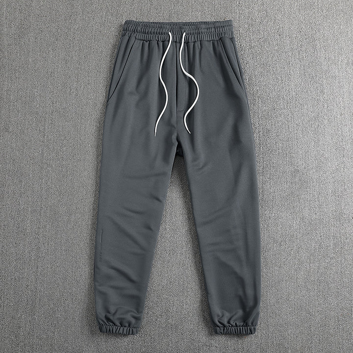 Men's Lightweight Breathable Tech Jogging Pants with Elastic Waistband, Drawstring & Ankle Cuffs Mune Fashion