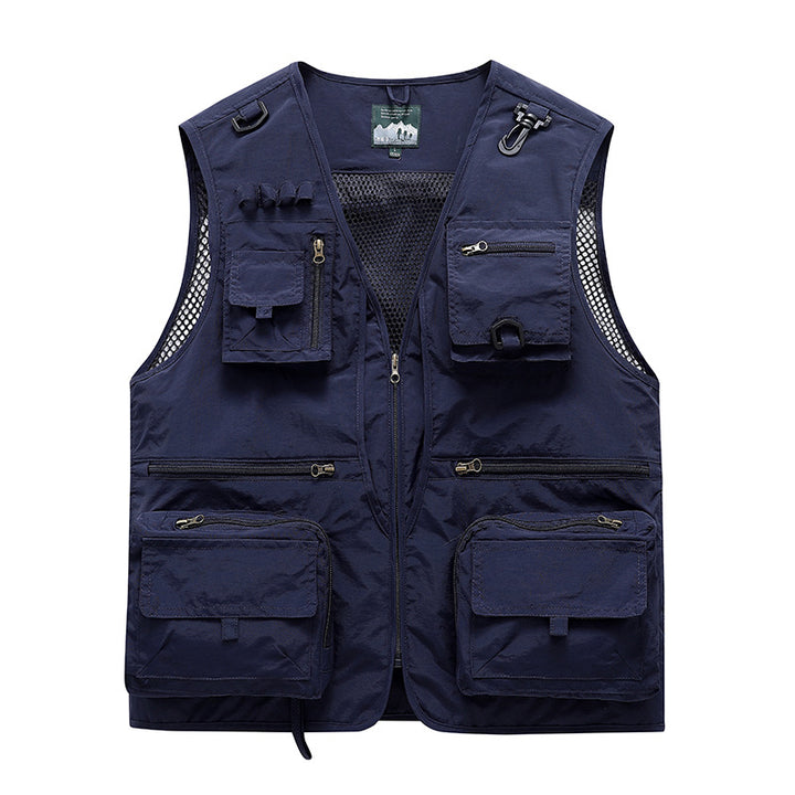 Men's Multifunctional Fishing Vest with Numerous Pockets Mune Fashion