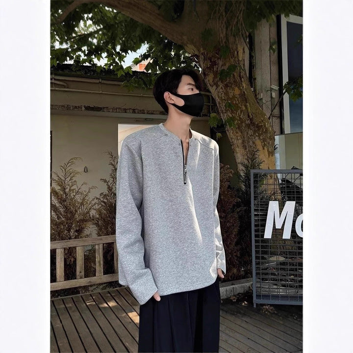 Men's High-Quality Stand-Up Collar Sweater Mune Fashion