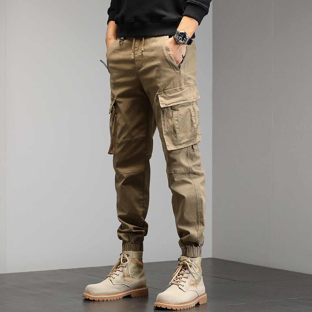 Men's Cargo Jogger Pants with multifunctional cargo pockets and elastic hem Mune Fashion