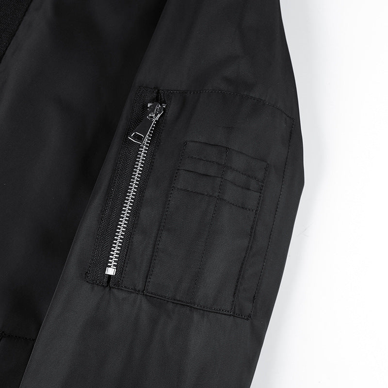 Men's bomber jacket with integrated hood, arm pocket and contrast lining Mune Fashion