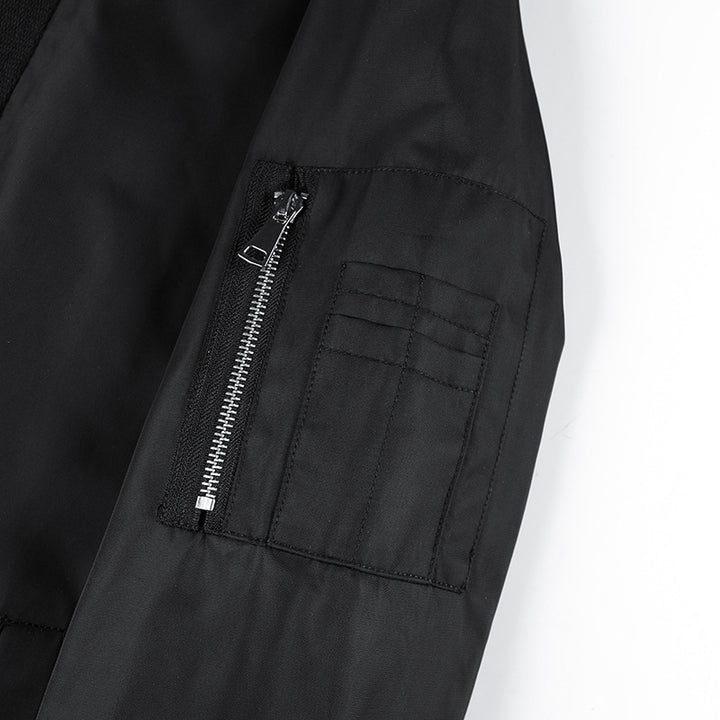 Men's bomber jacket with integrated hood, arm pocket and contrast lining Mune Fashion