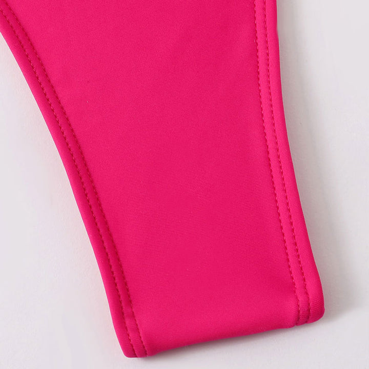 Women's One-Piece Swimsuit with Elegant V-Neck Mune Fashion