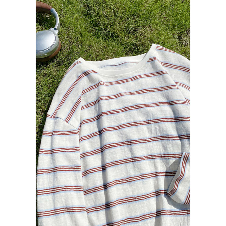 Women Casual Striped Shirt Mune Fashion