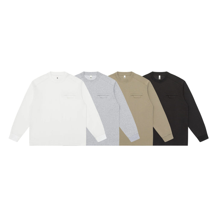 Unisex Oversize Sweatshirt with raglan sleeves and concealed chest flap Mune Fashion