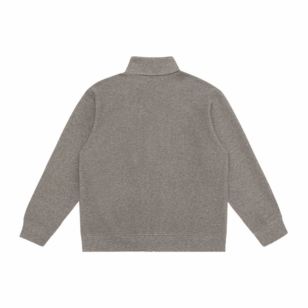 Unisex zip sweatshirt jacket with stand-up collar, raglan sleeves and zip pockets Mune Fashion