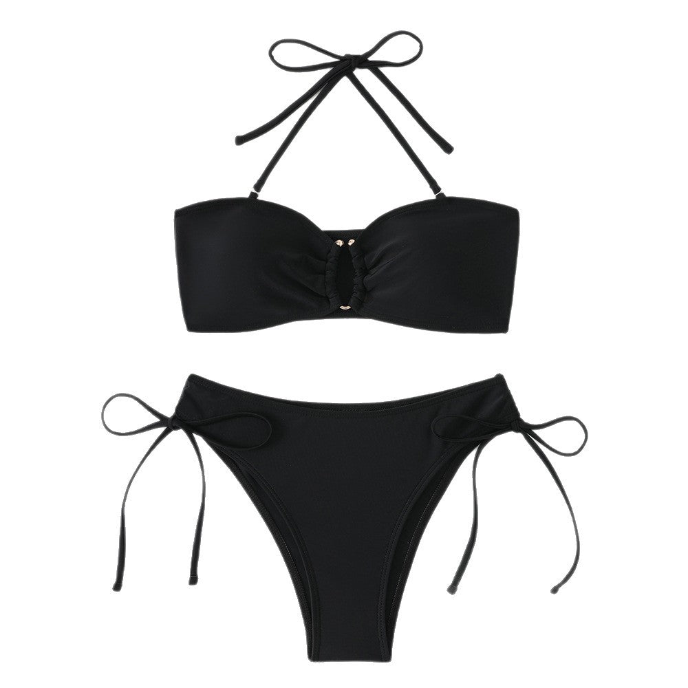Women's bandeau bikini set with adjustable straps Mune Fashion