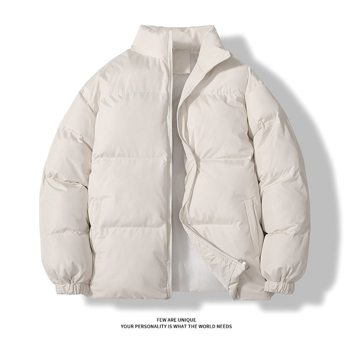 Unisex nan padded quilted jacket with stand-up collar, two pockets and elastic cuffs Mune Fashion