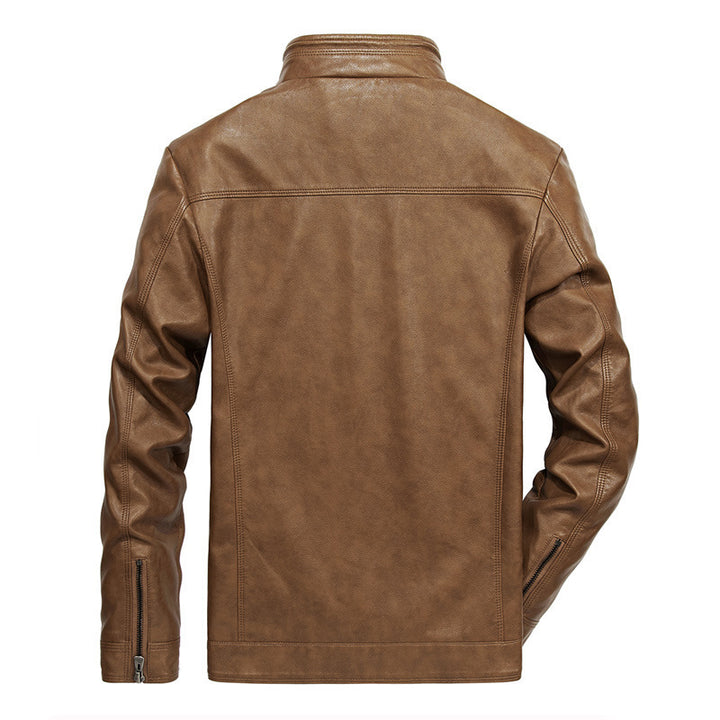 Men's Casual Leather Jacket Mune Fashion
