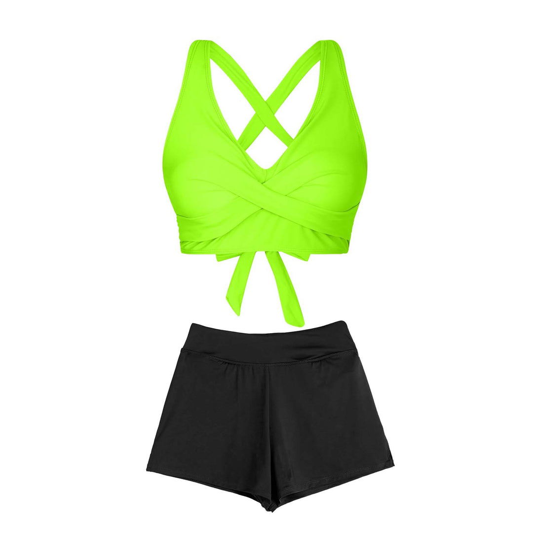 Women's Two-Piece Swimsuit with Floral Design Mune Fashion
