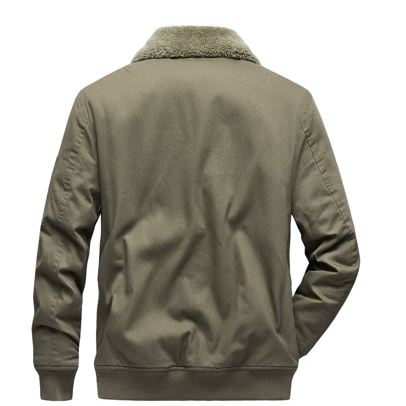 Men's Urban Transitional Jacket with Faux Fur Collar Mune Fashion