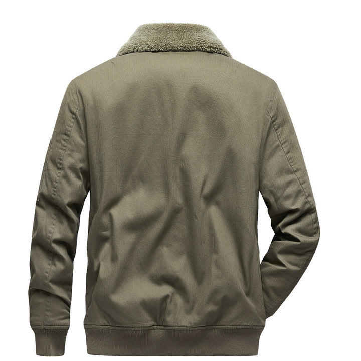 Men's Urban Transitional Jacket with Faux Fur Collar Mune Fashion