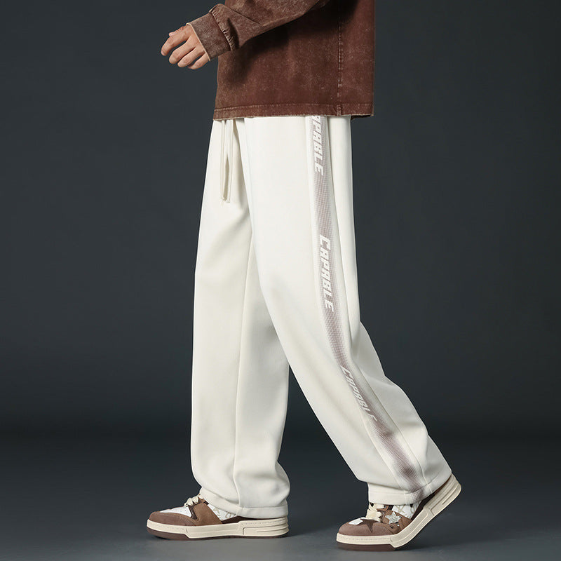 Men's Comfortable Sport Jogging Pants with Side Stripes