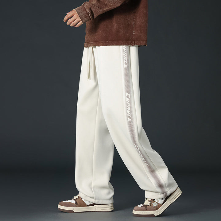 Men's Comfortable Sport Jogging Pants with Side Stripes