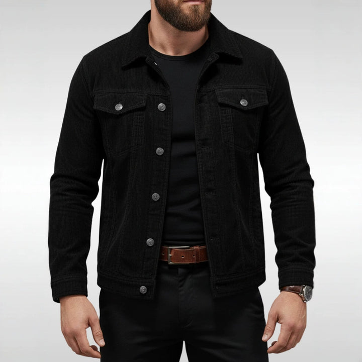 Men's cord jacket with pockets