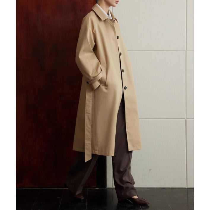 Ladies elegant trench coat with belted waist Drune