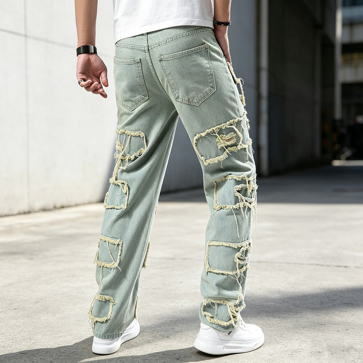 Men's Fashionable and Casual Jeans Mune Fashion