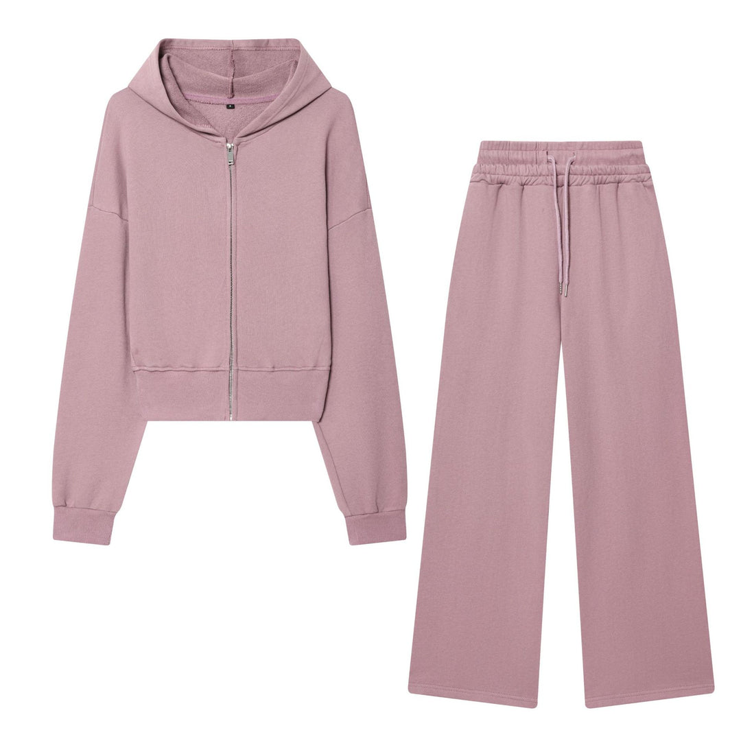 Women 10+ Cropped Hooded Jacket with Full Zip and Dropped Shoulder Mune Fashion