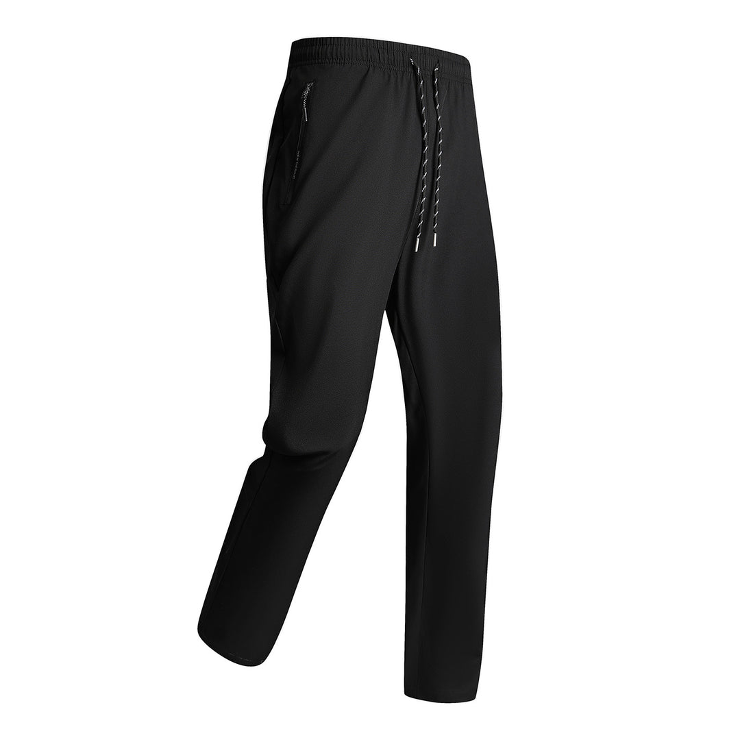Men's sporty training pants with elastic waistband and zippered pockets Mune Fashion