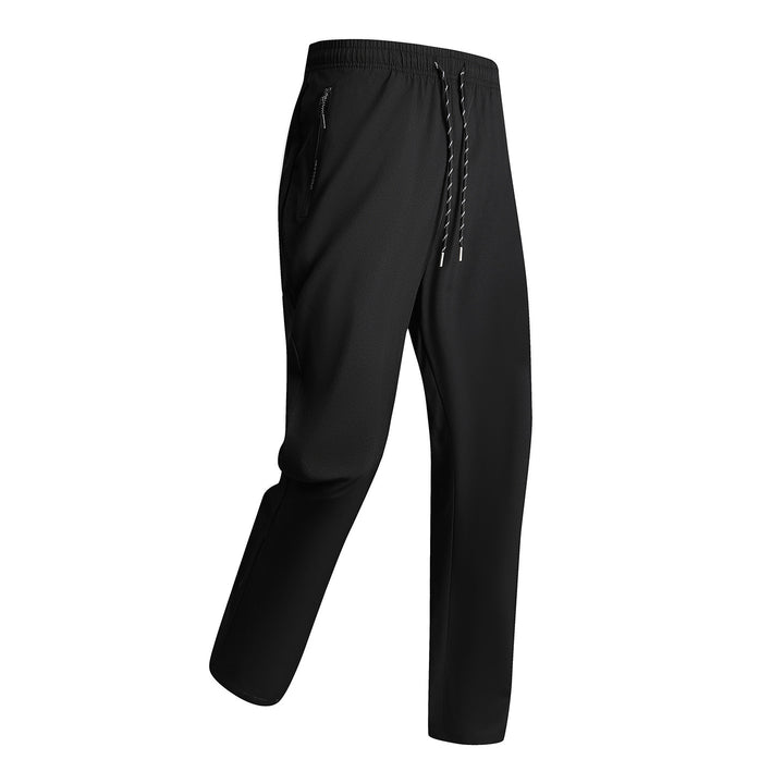 Men's sporty training pants with elastic waistband and zippered pockets Mune Fashion