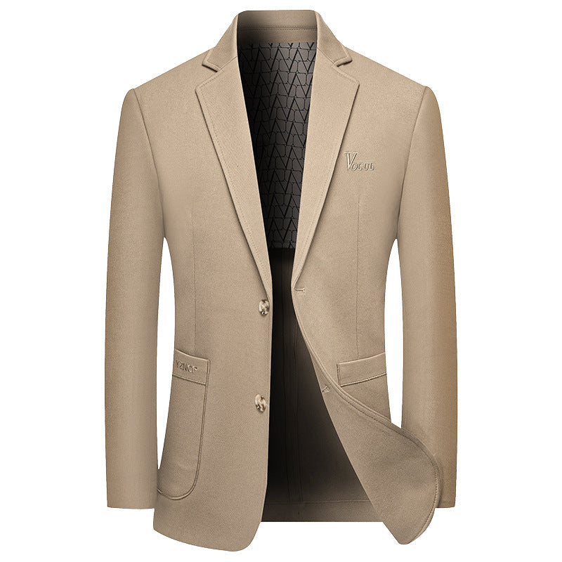 Men's Modern Single-Breasted City Blazer with Patch Pockets and Light Half Lining Mune Fashion