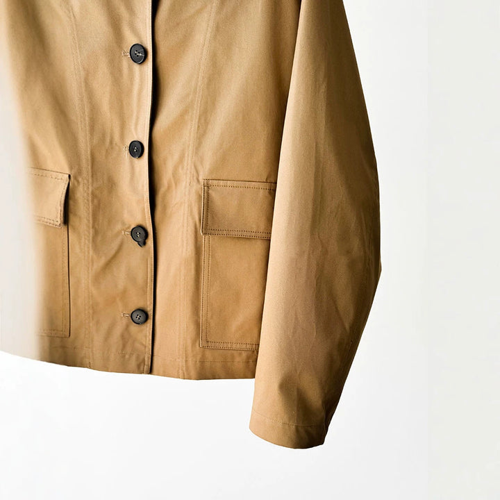 Ladies trendy transitional jacket with high collar Mune Fashion