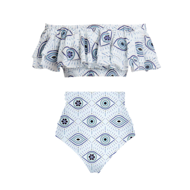 Women's bikini set with voluminous skirt and ruffled top Mune Fashion