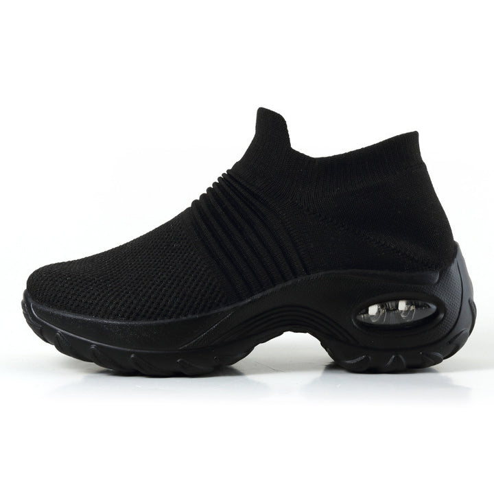 Women's knitted slip-on sports sneaker with air-cushioned midsole Mune Fashion