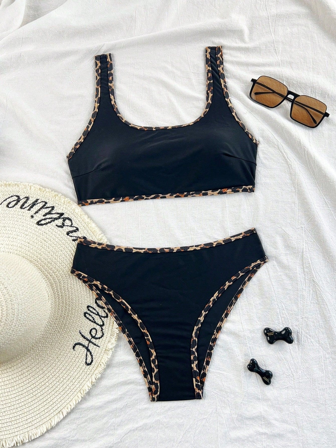 Women's bikini set with trendy leopard print Mune Fashion