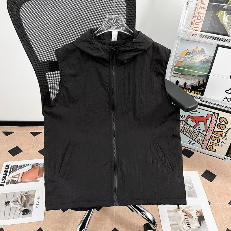 Women's Lightweight Hooded Vest Mune Fashion