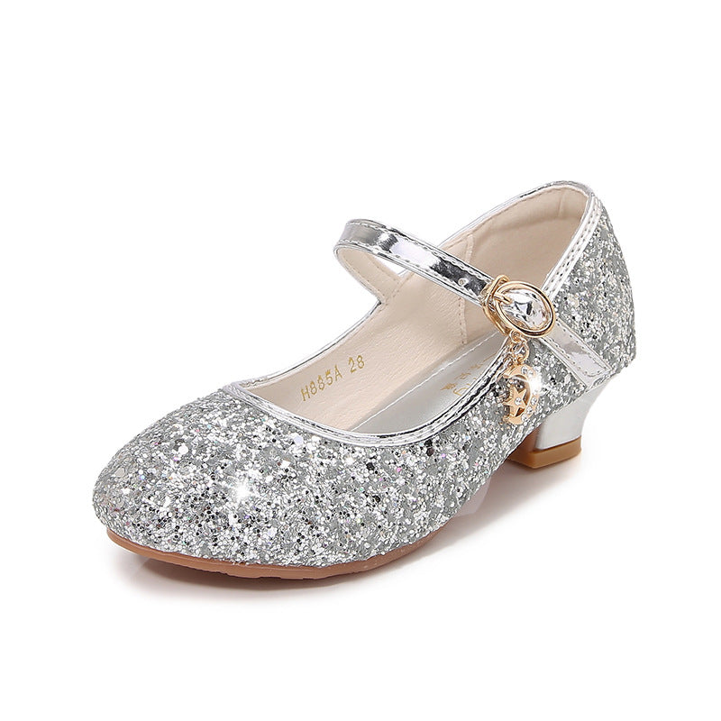 Girls' ballet shoes with adjustable strap and glitter detail Mune Fashion