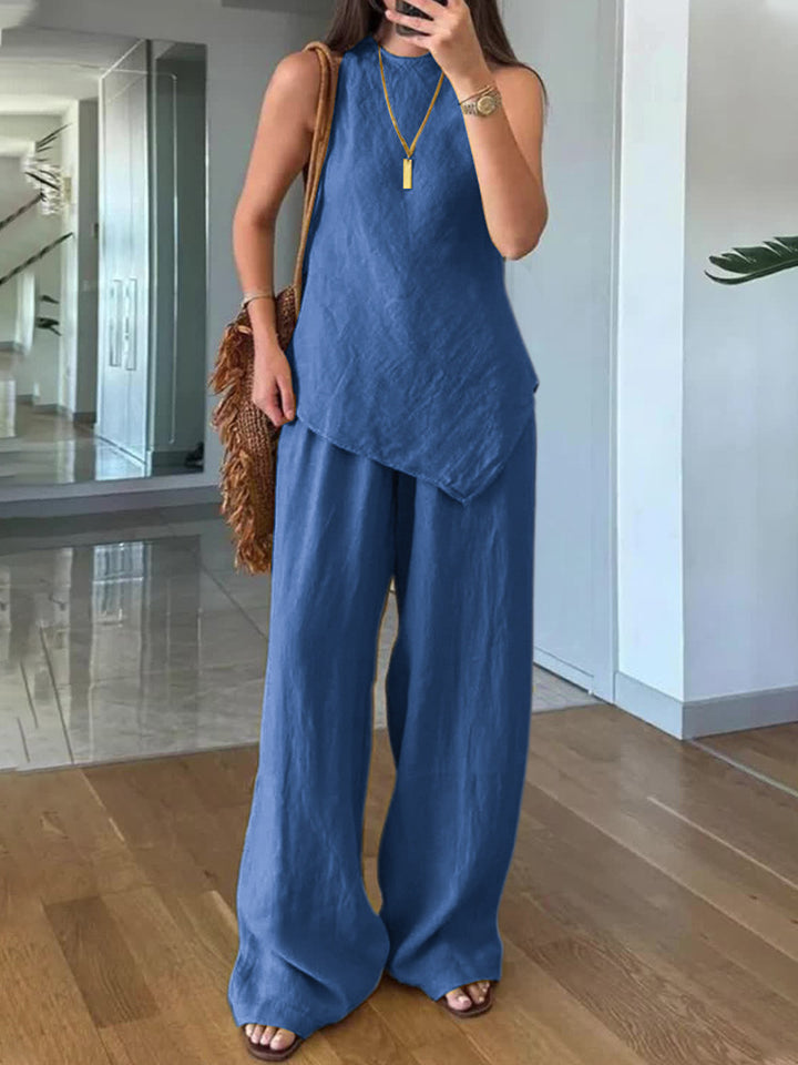 Ladies Lightweight and Flowing Two-Piece Set Mune Fashion