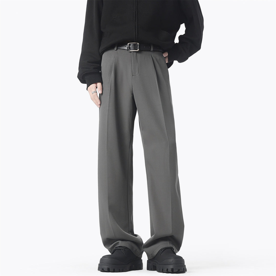 Women Elegant and Comfortable Wide-Cut Fabric Trousers Mune Fashion