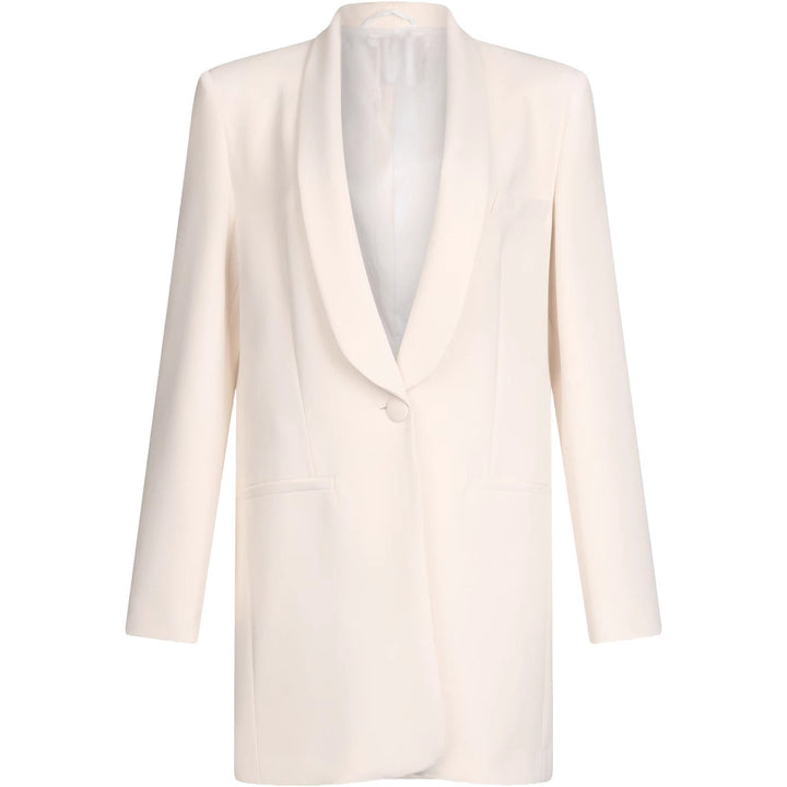Women Tailored Blazer Dress with Shawl Collar and One-Button Closure Mune Fashion