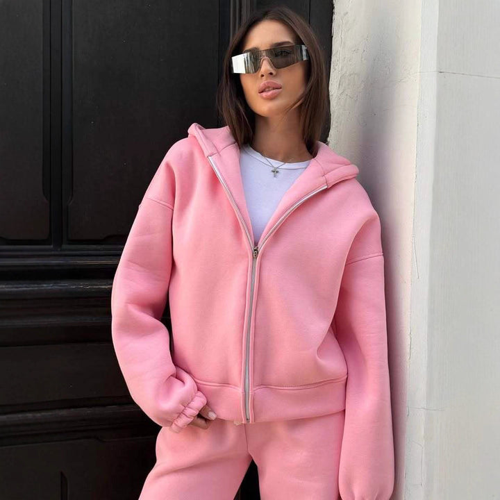 Women's Sporty Oversized Hoodie and Jogging Pants Set Mune Fashion
