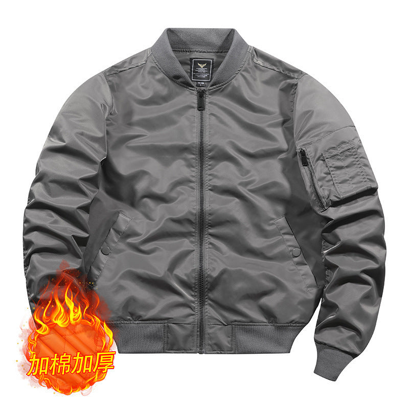 Men's bomber jacket in pilot style with water-repellent nylon shell and sleeve utility pocket Mune Fashion