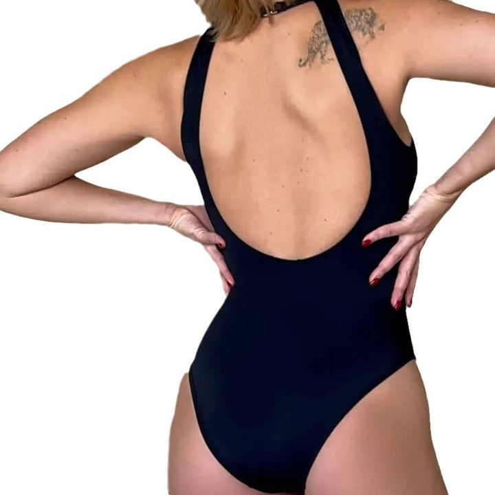 Ladies Modern One-Piece with Transparent Mesh Details Mune Fashion