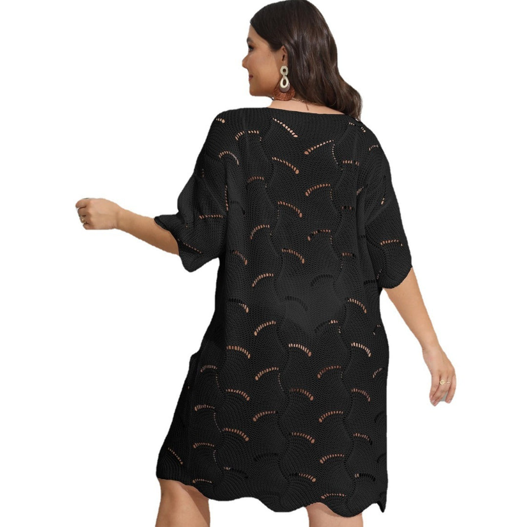 Women's airy-light crochet poncho Mune Fashion