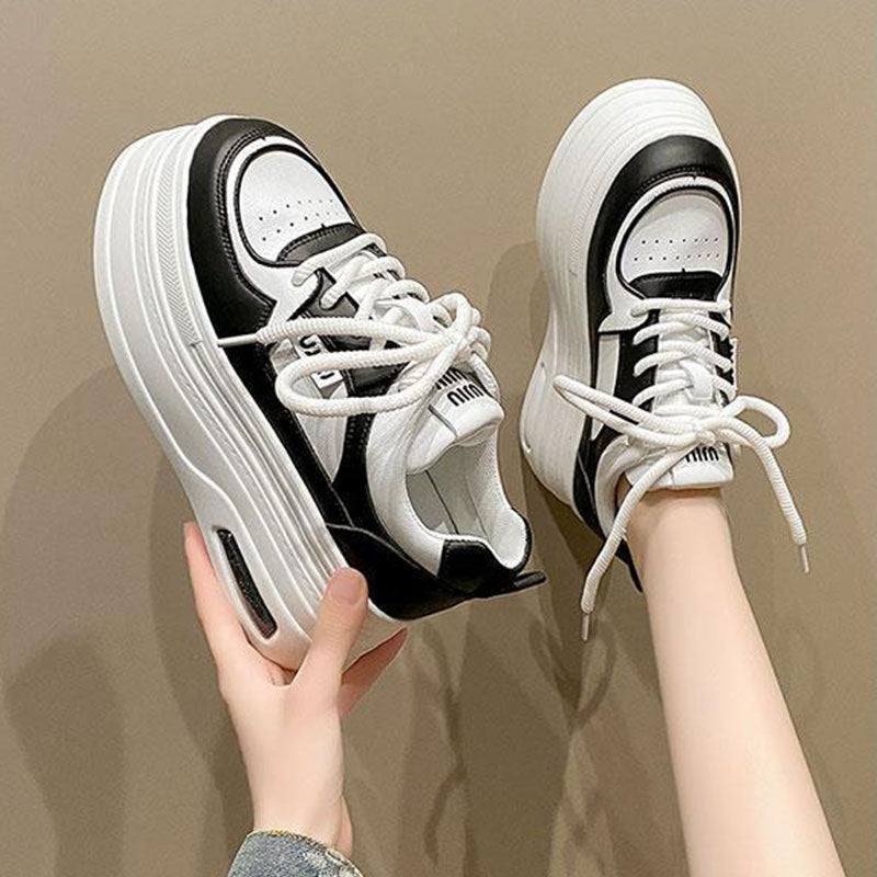 Women's Platform Sneakers with trendy two-tone design and reinforced cushioning Mune Fashion
