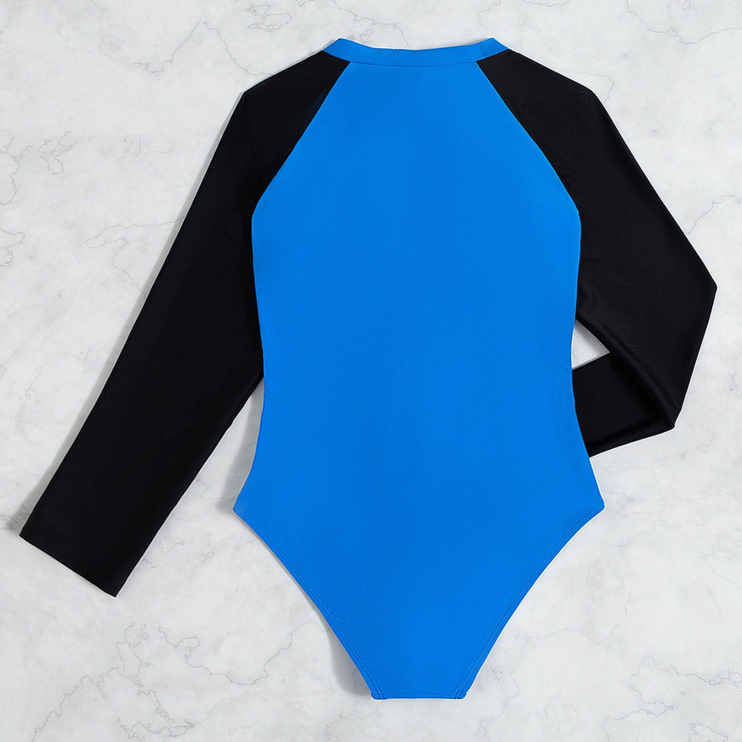 Women's functional long-sleeve swimsuit with zipper Mune Fashion