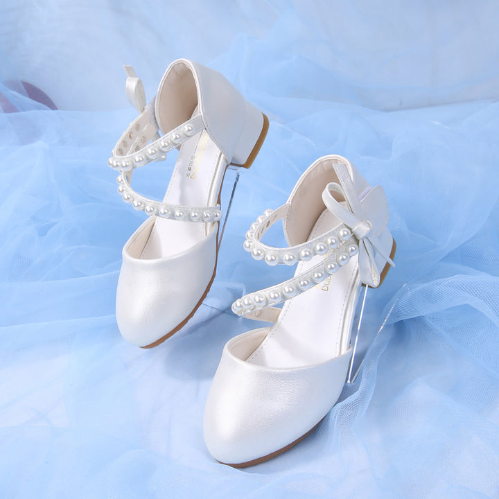Ladies elegant ballerinas with pearl decoration Mune Fashion
