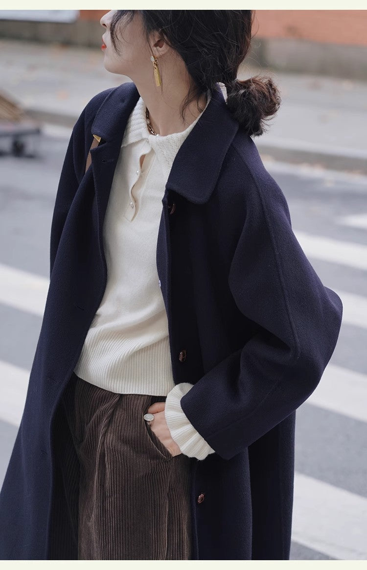 Women Fashionable Oversized Wool Jacket Mune Fashion