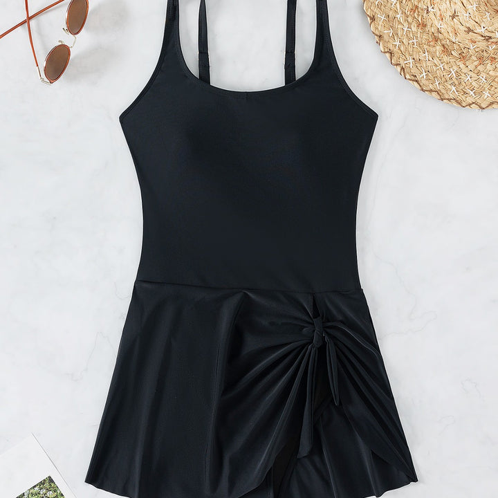Ladies Elegant Swimsuit with Draping Mune Fashion