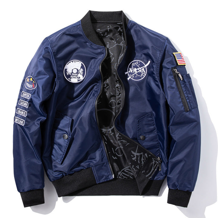 Men's Fashion Bomber Jacket in Space Travel Style Mune Fashion
