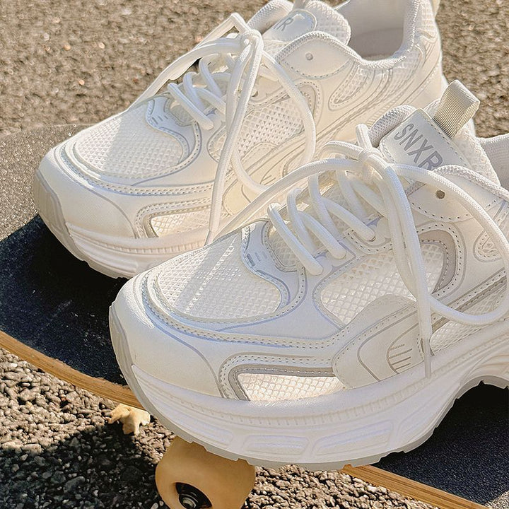 Women Chunky Sneakers with breathable mesh upper and padded sole Mune Fashion