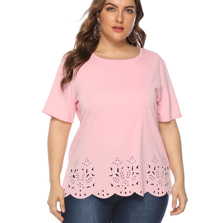 Women's airy top with floral lace pattern Mune Fashion