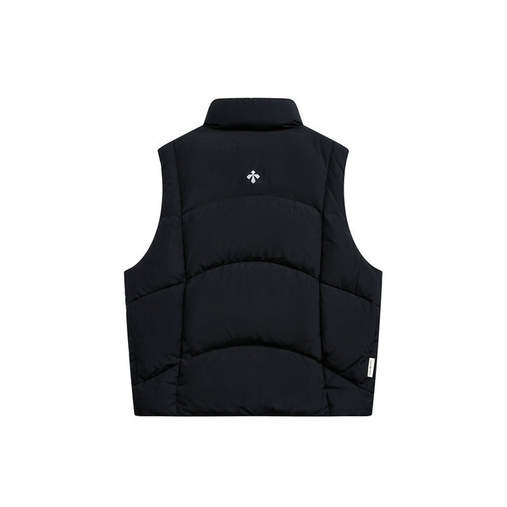 Men's padded quilted vest with high stand-up collar and multifunction pockets Mune Fashion